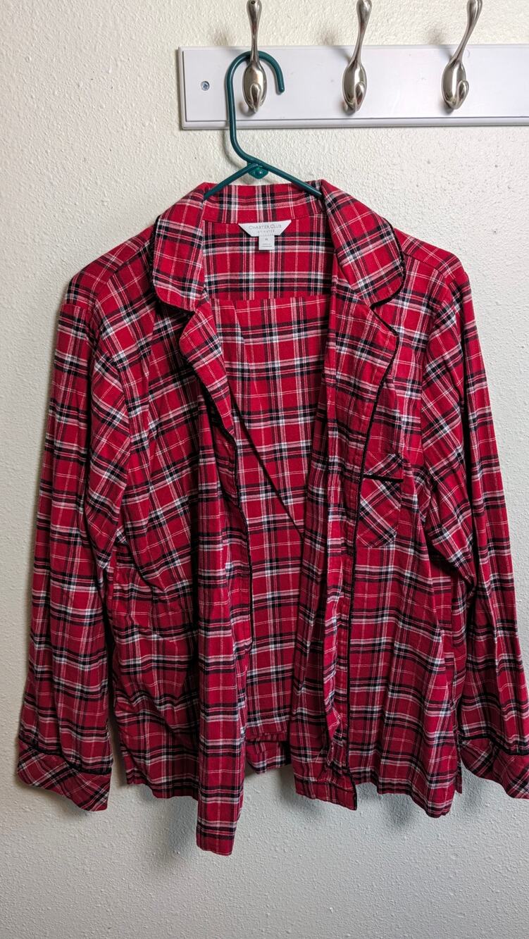 Women's Charter Club Flannel Pajama Set Size XL